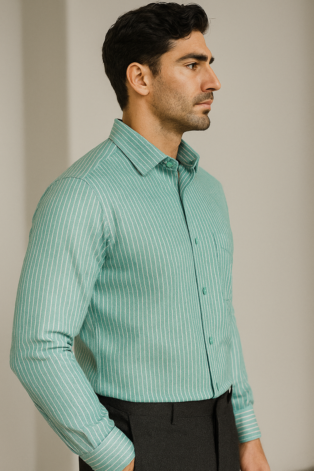 rocck’z men’s striped formal shirt - 26322