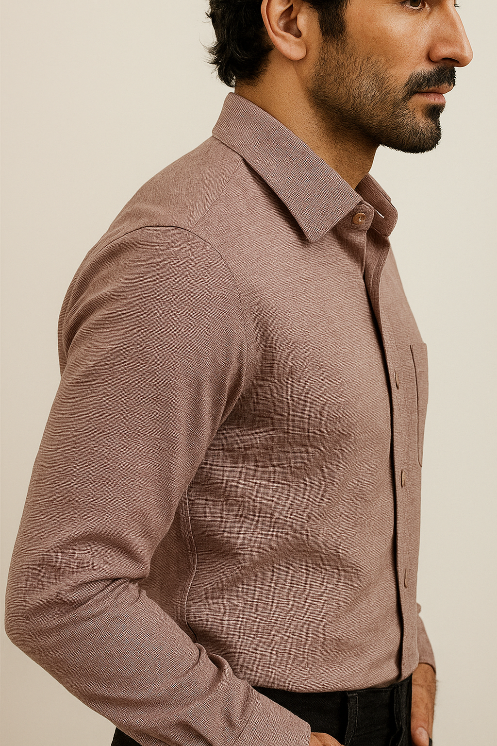 men’s premium textured cotton shirt – 124