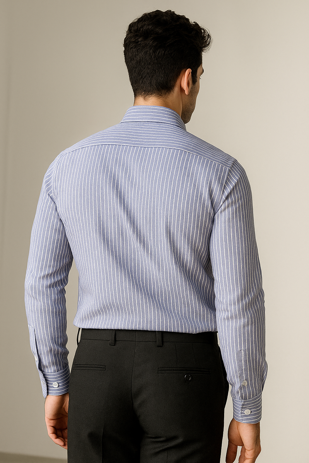 rocck’z men’s purple striped formal shirt - 26325