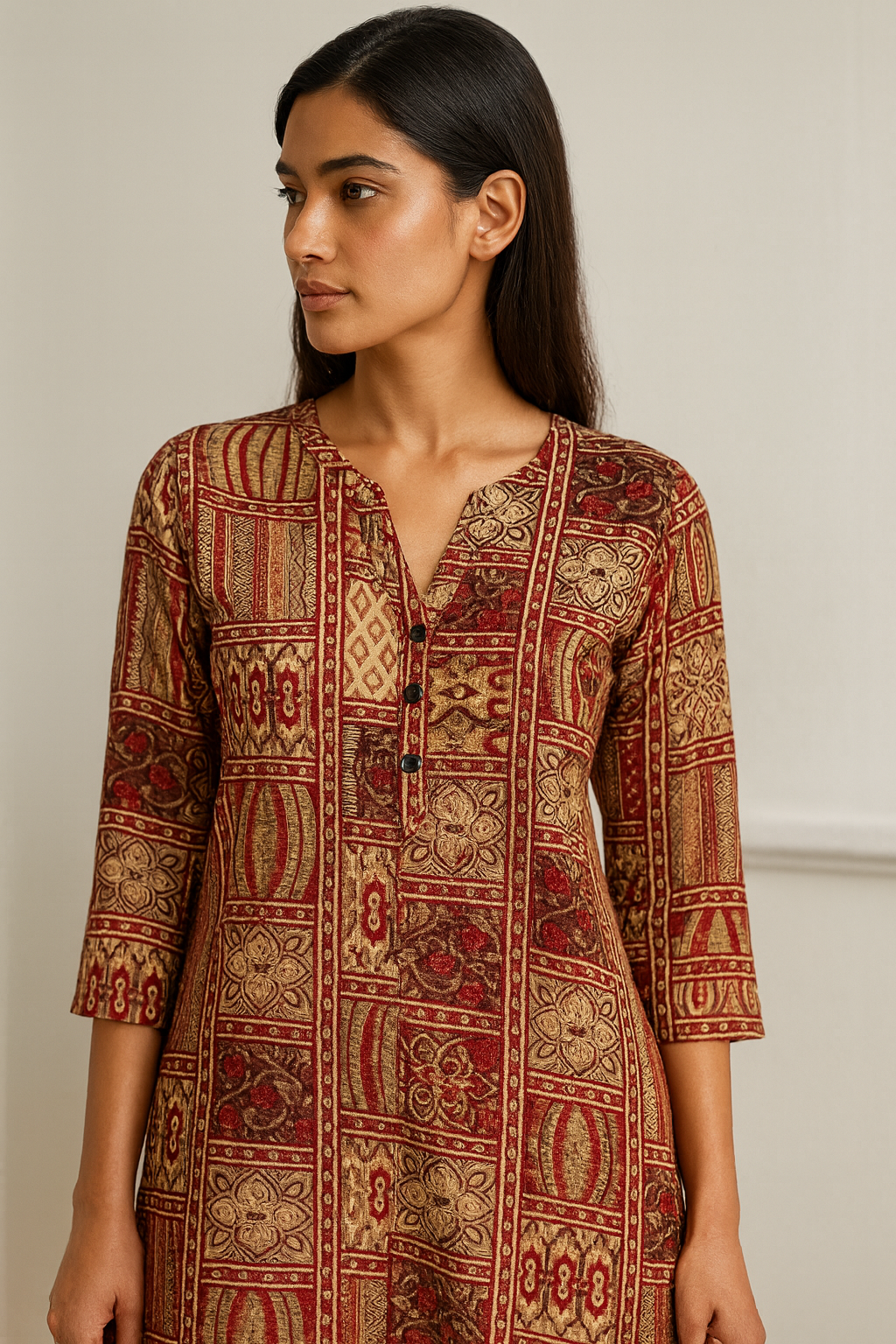 women’s ethnic printed multicolor boho pattern - 26062