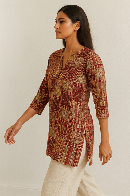 Women’s Ethnic Printed Multicolor Boho Pattern - 26062