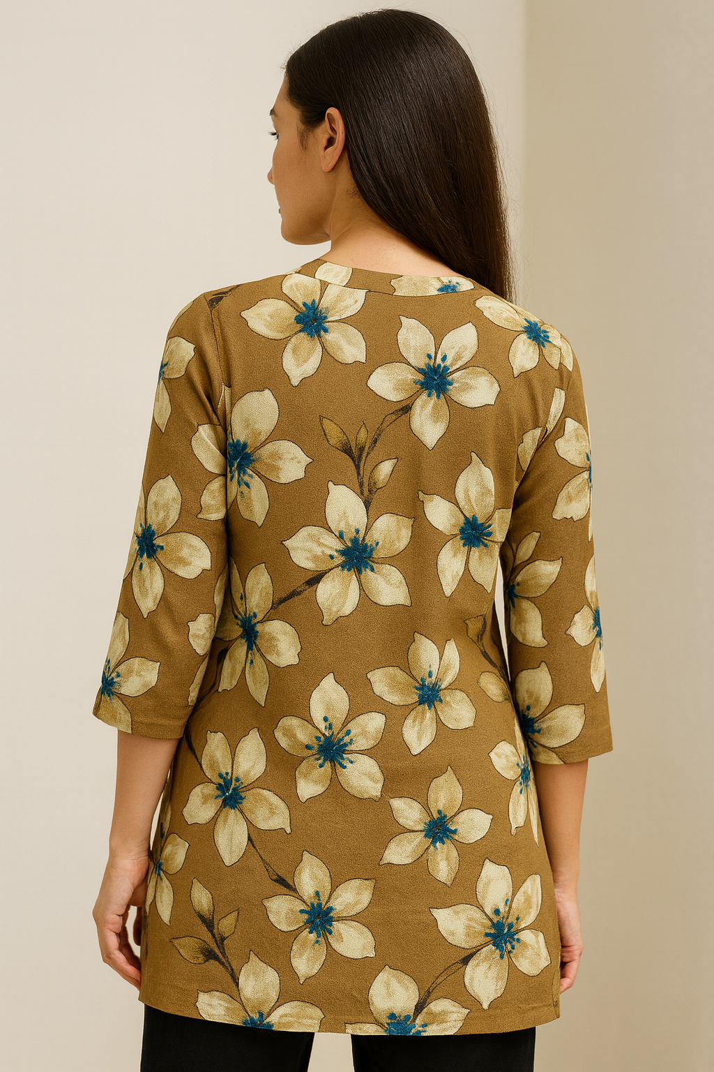 women's floral printed kurti - 26174