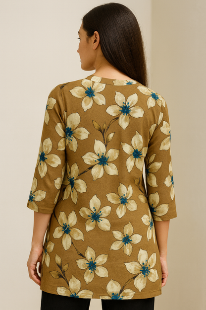 Women's Floral Printed Kurti - 26174