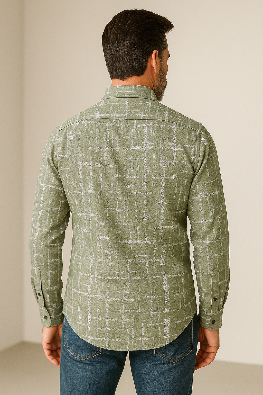 rocck’z men’s premium printed casual shirt - 26244