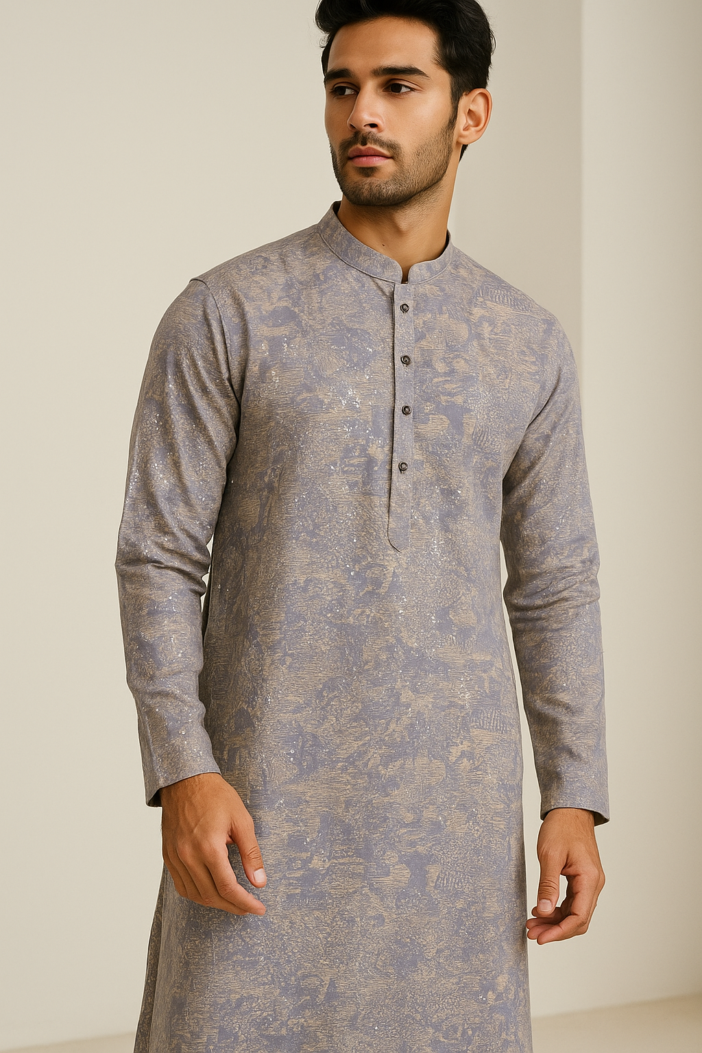 elegant sequence stone work kurta - 26401