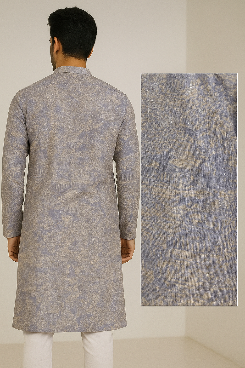 elegant sequence stone work kurta - 26401