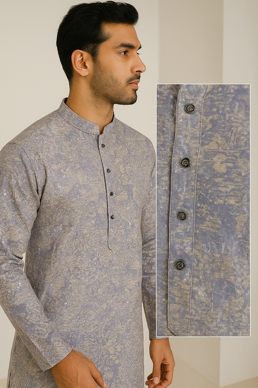 elegant sequence stone work kurta - 26401