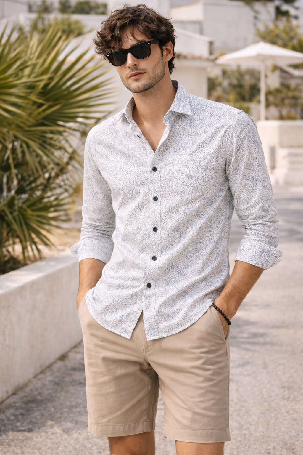 Men’s Premium Cotton Printed Casual Shirt - 26242