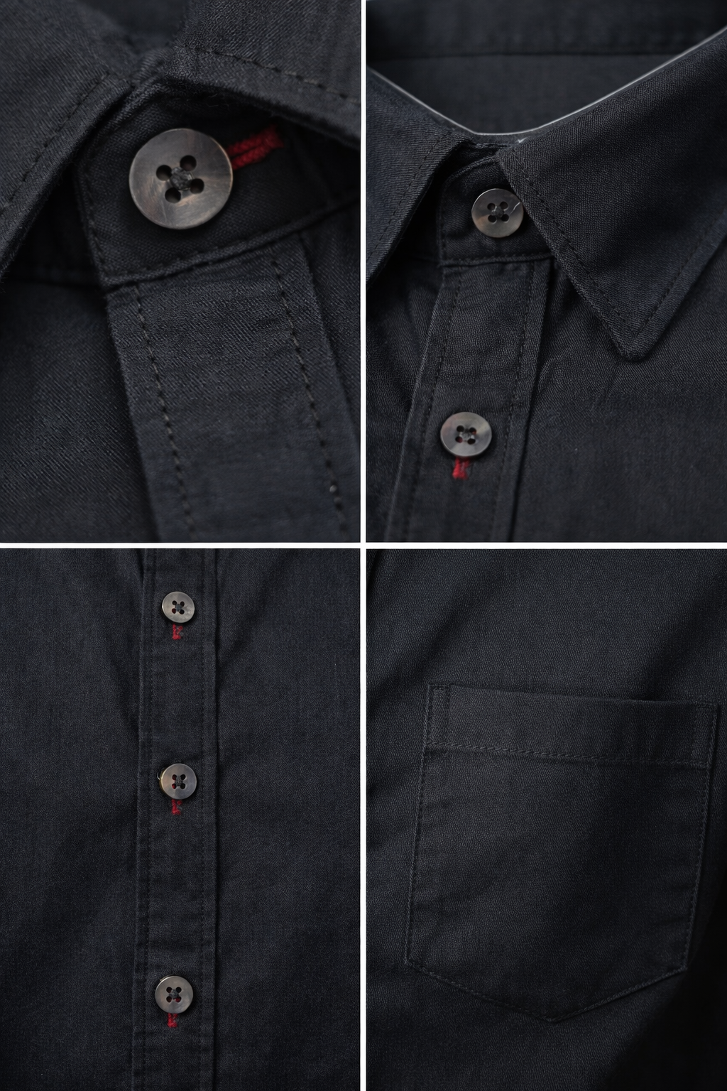 Premium Black Cotton  Shirt - 25288