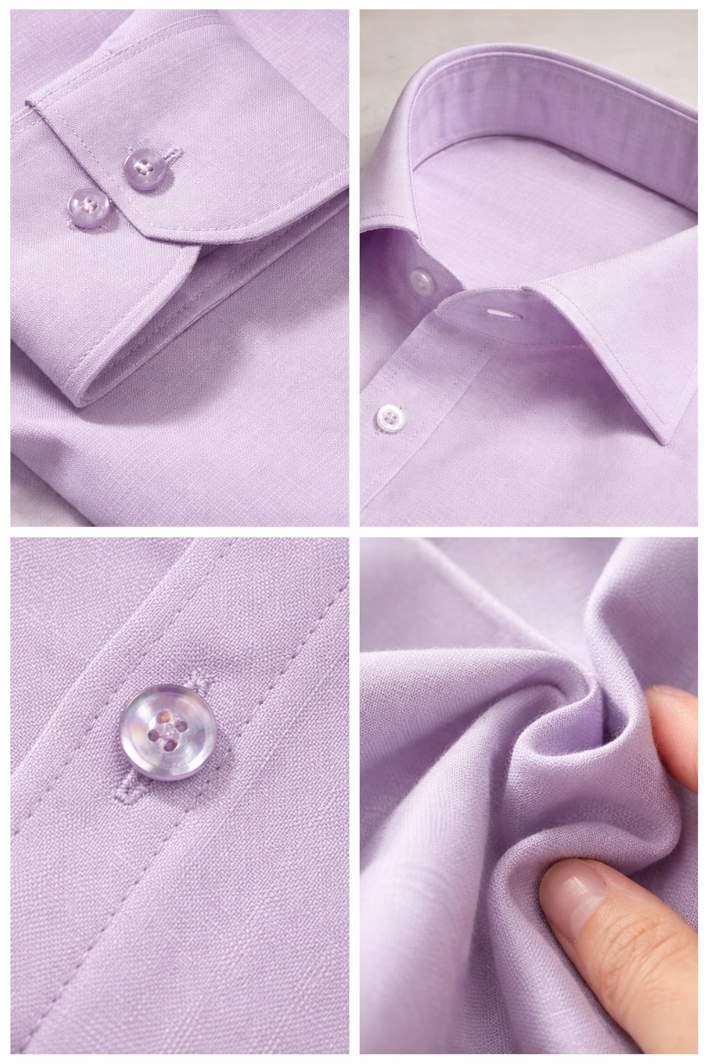 Men’s Premium Soft Lilac Formal Shirt - 19
