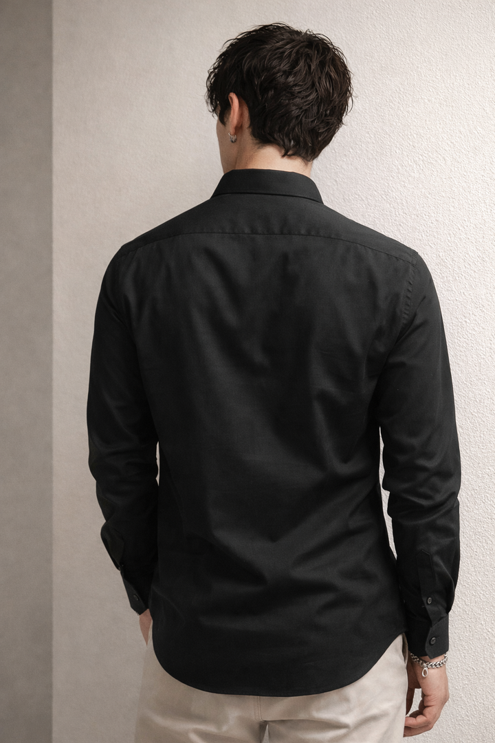 Men’s Classic Black Formal Shirt - 35