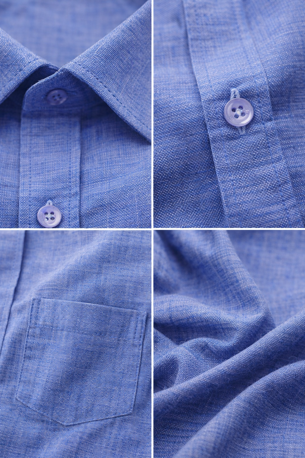 Men’s Premium Blue Cotton Shirt - 98