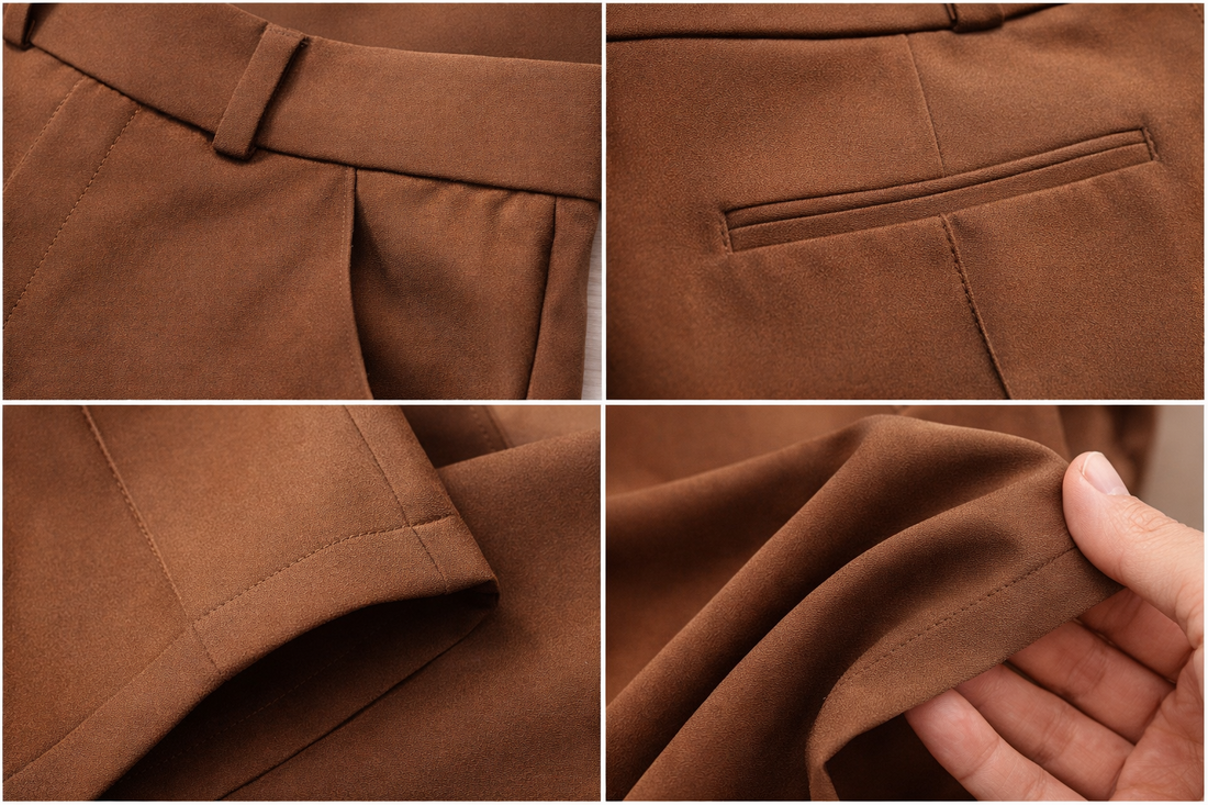 Women’s Caramel Brown Office Formal Trousers - 26596