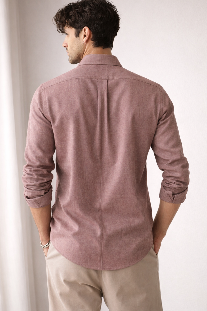 Men’s Premium Textured Cotton Shirt – 124