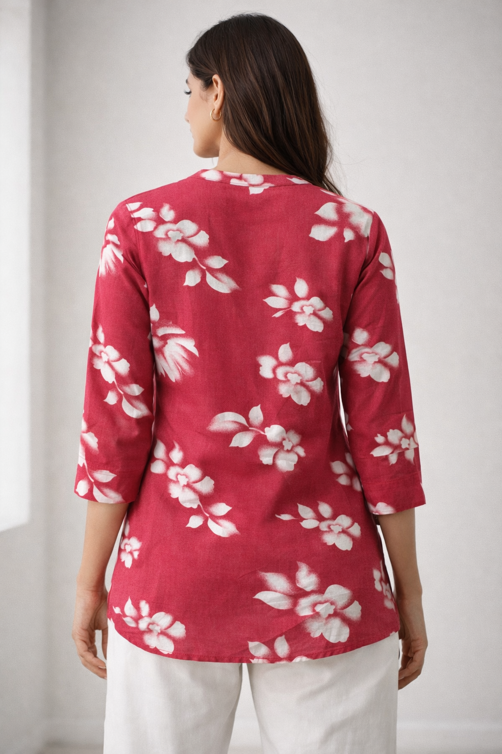 Women’s Botanical Floral Print Kurti - 26013