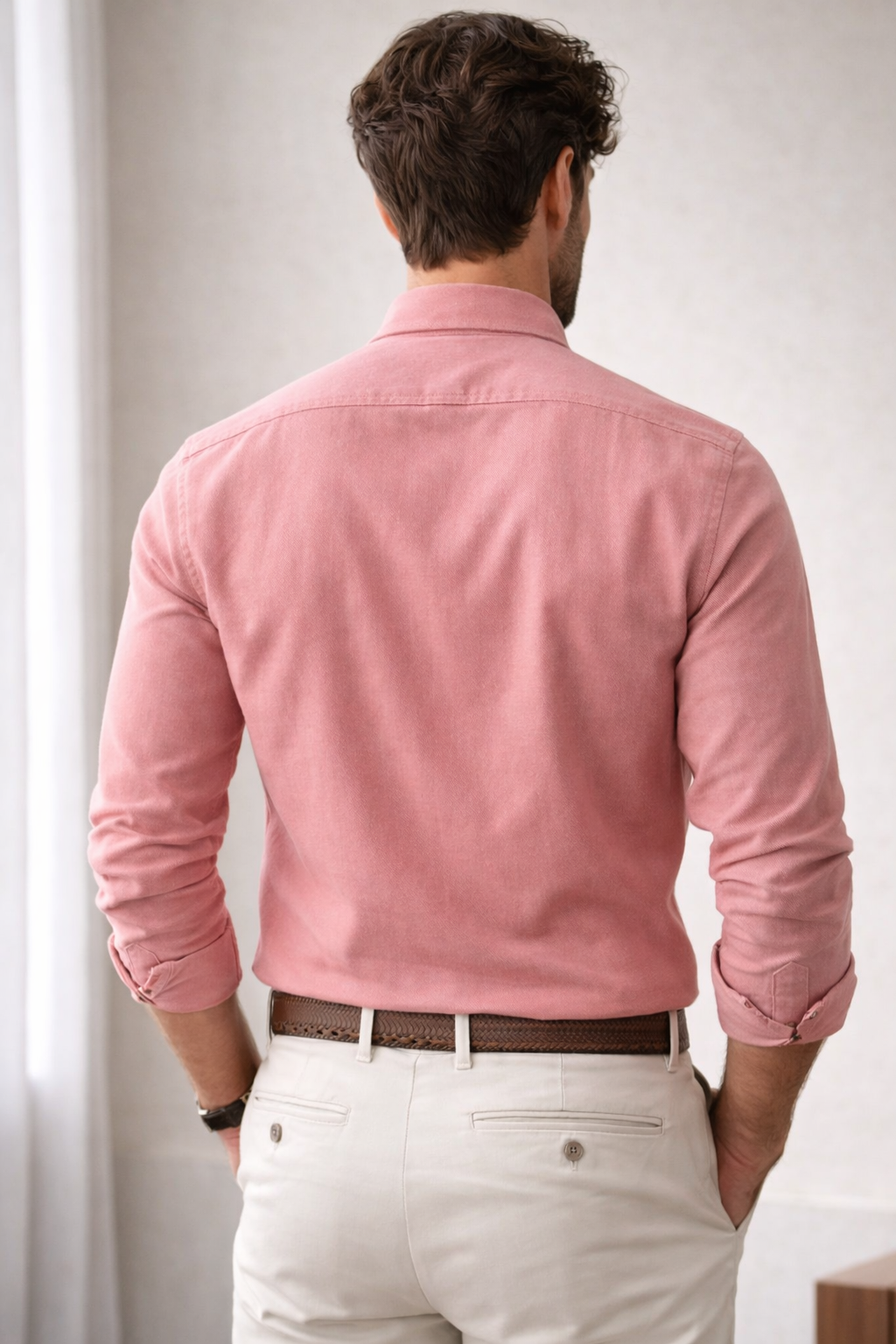 Rocck’z Premium Dusty Rose cotton Shirt - 26154