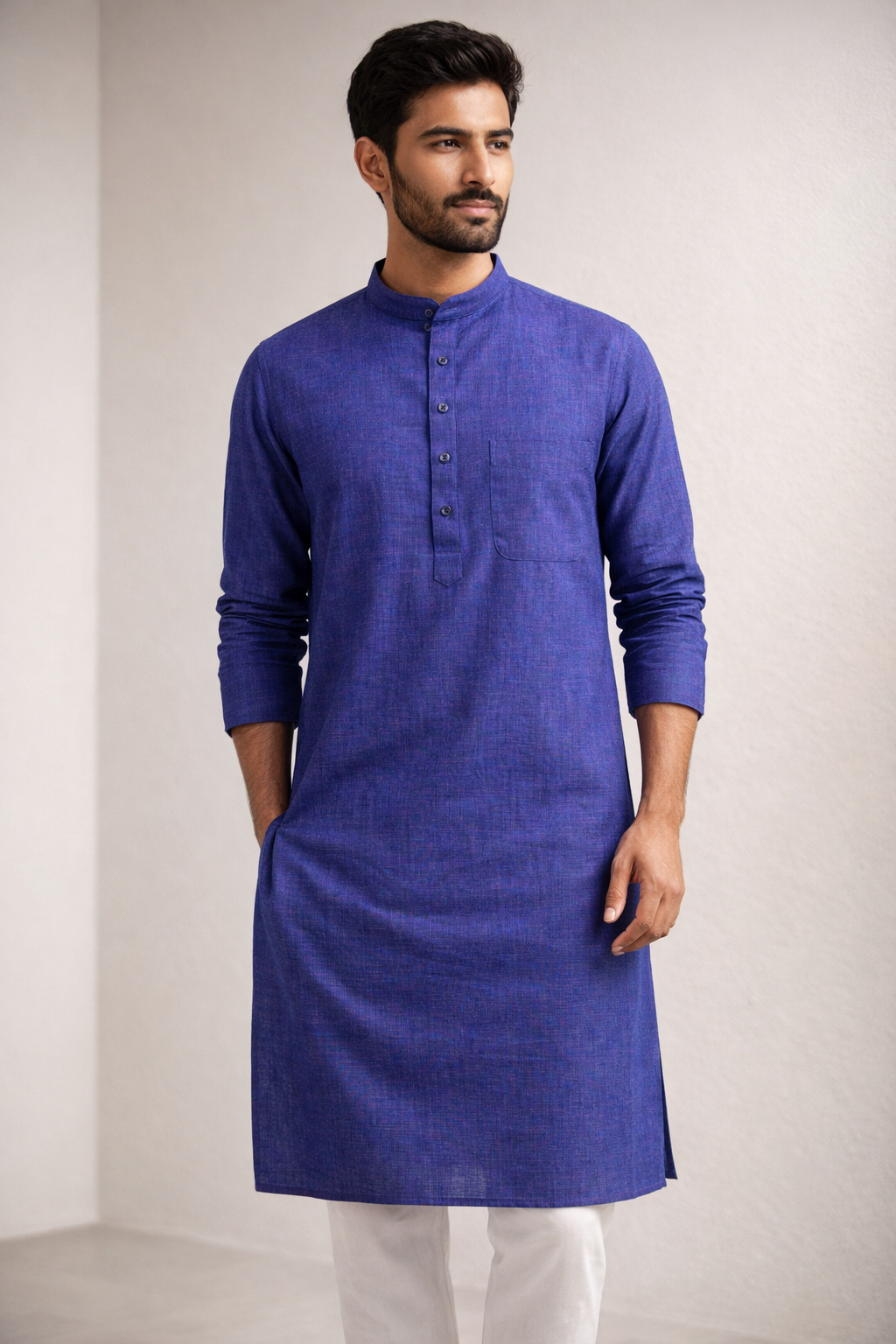 Men’s Premium Cotton Linen Kurta Pajama - 23003