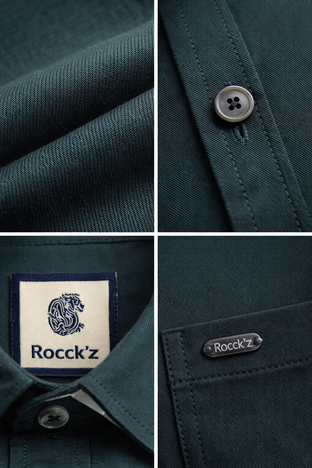 Men’s Premium Cotton Bottle Green Solid Casual Shirt - 26160