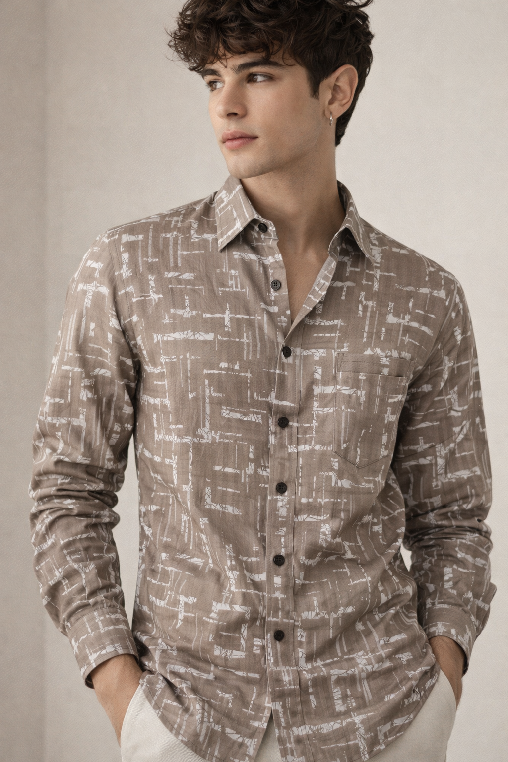 Men’s Premium Printed Casual Shirt –  26245
