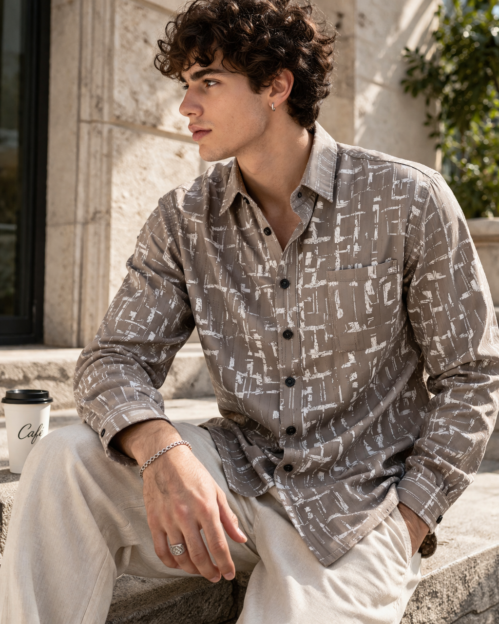 Men’s Premium Printed Casual Shirt –  26245