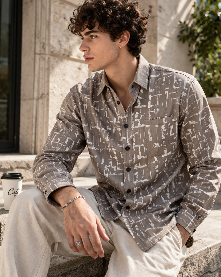 Men’s Premium Printed Casual Shirt –  26245