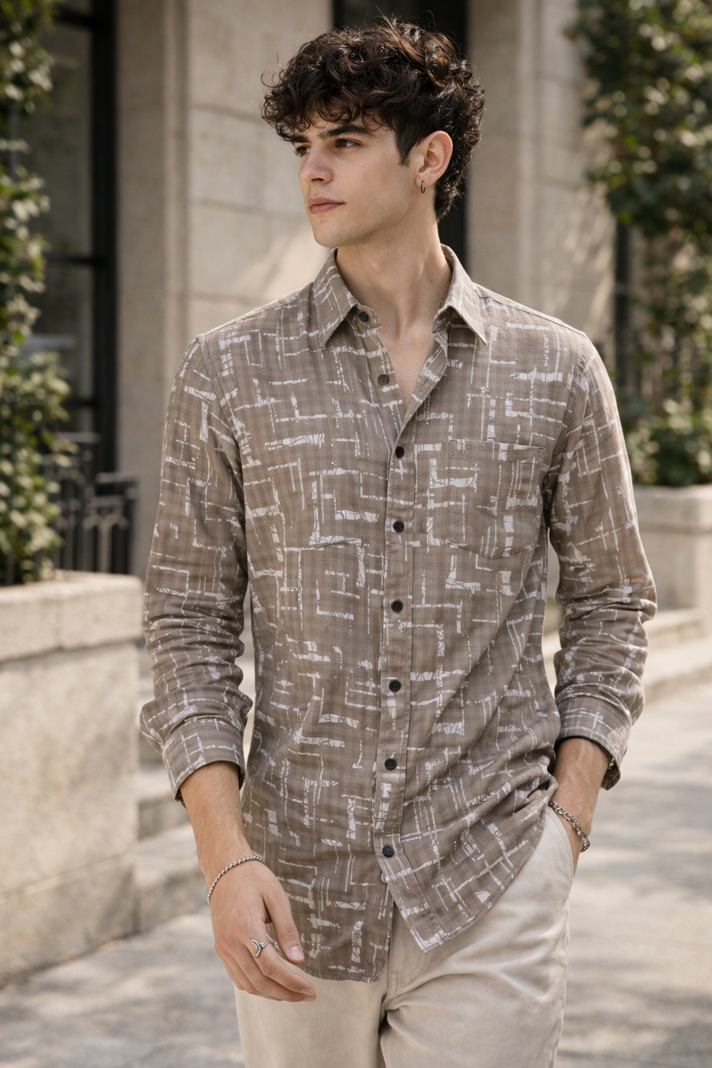 Men’s Premium Printed Casual Shirt –  26245
