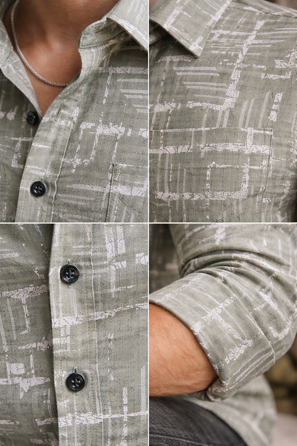 ROCCK’Z Men’s Premium Printed Casual Shirt - 26244