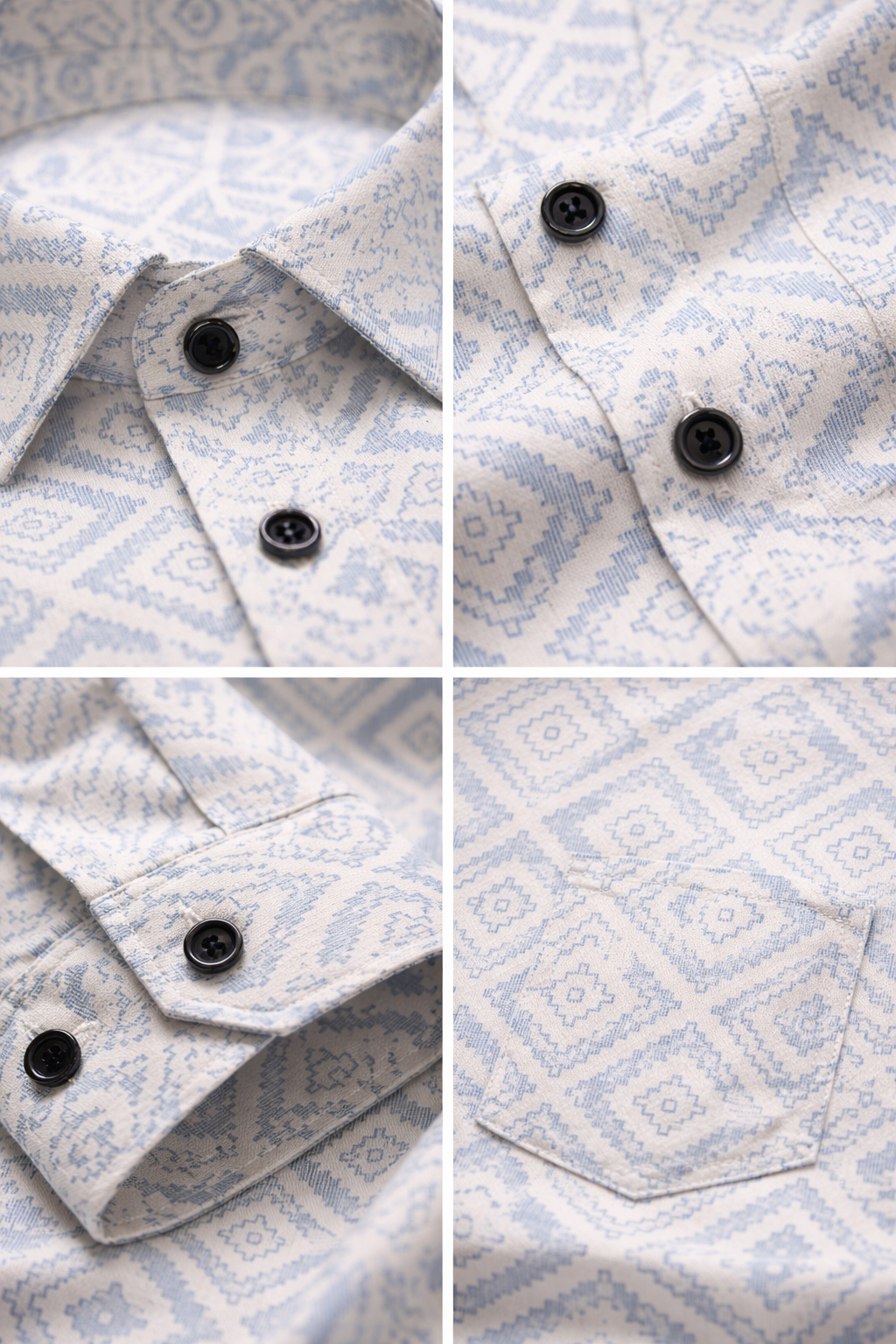 Men’s Premium Cotton Printed Casual Shirt  - 26240
