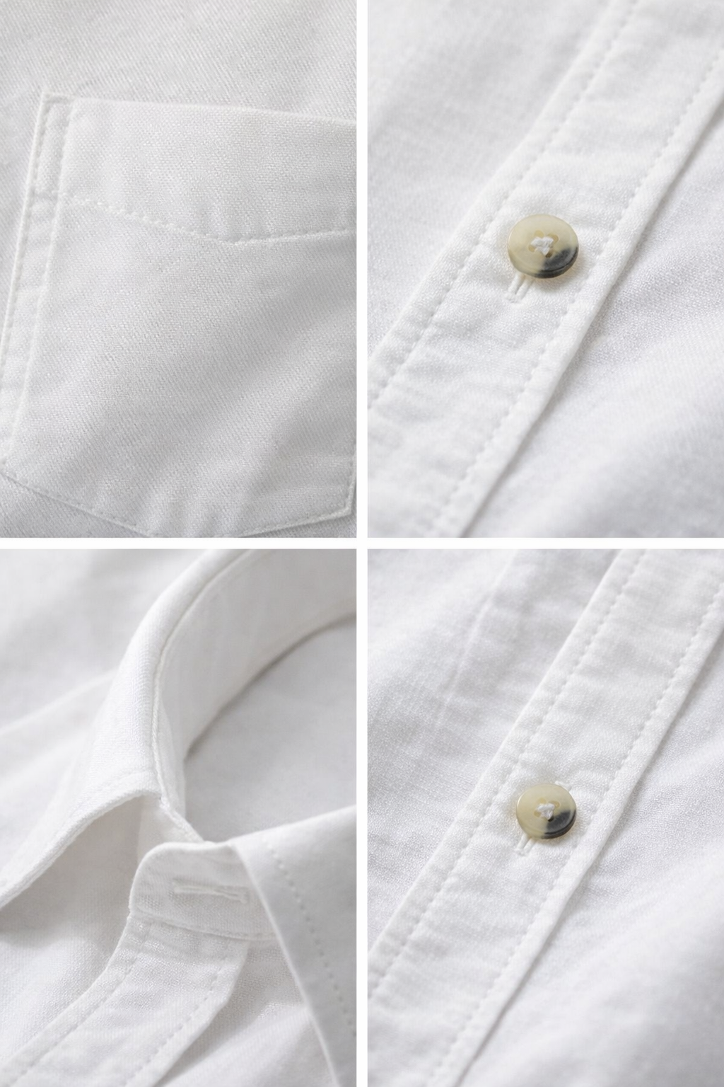 Premium White Cotton Formal Shirt - 26163