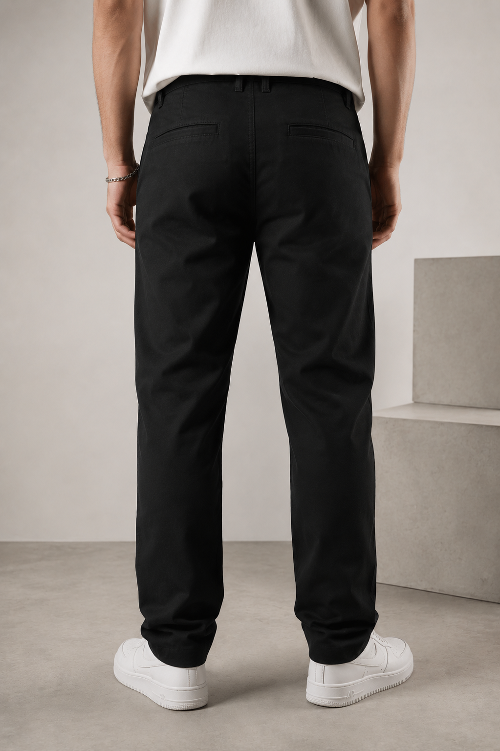 Rocck'z Signature Smart Fit Trousers in Absolute Black - 25499