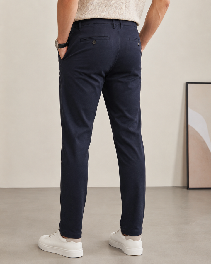 Men's Luxe Dark Navy Formal Pants - 25500