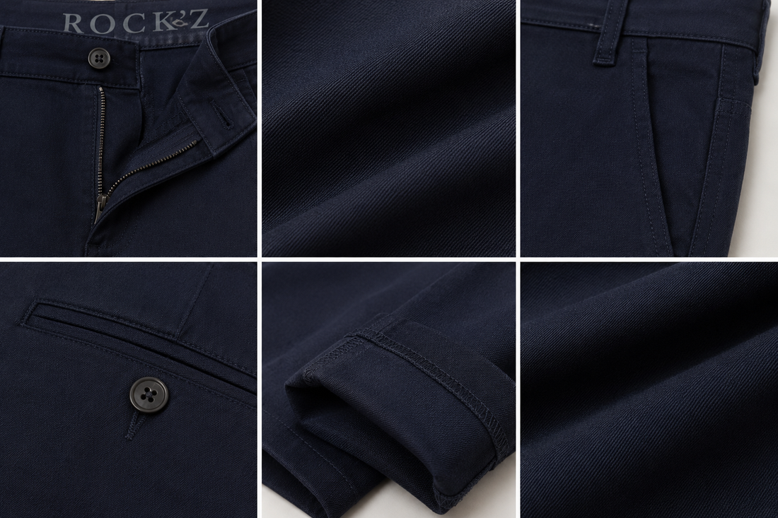 Men's Luxe Dark Navy Formal Pants - 25500