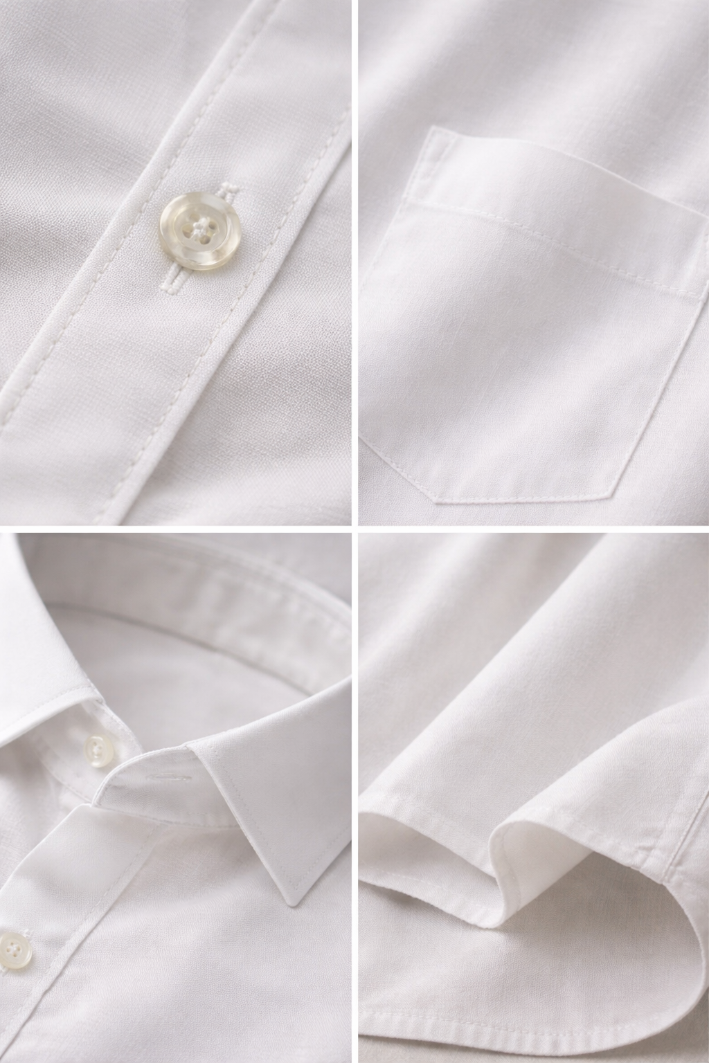 Men's Classic Off-White Formal Shirt - 13