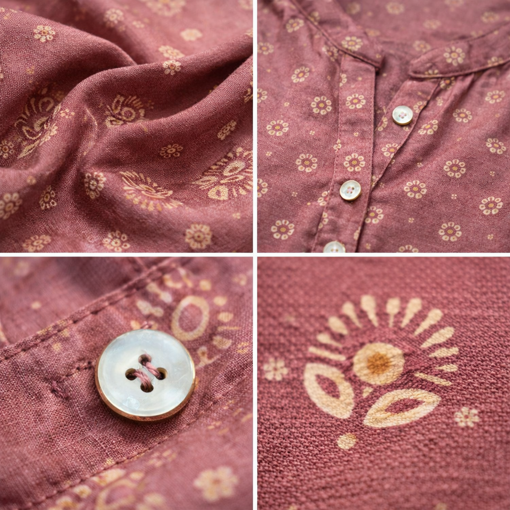 Women's Mauve Mauve Butti Print  Kurti - 26542