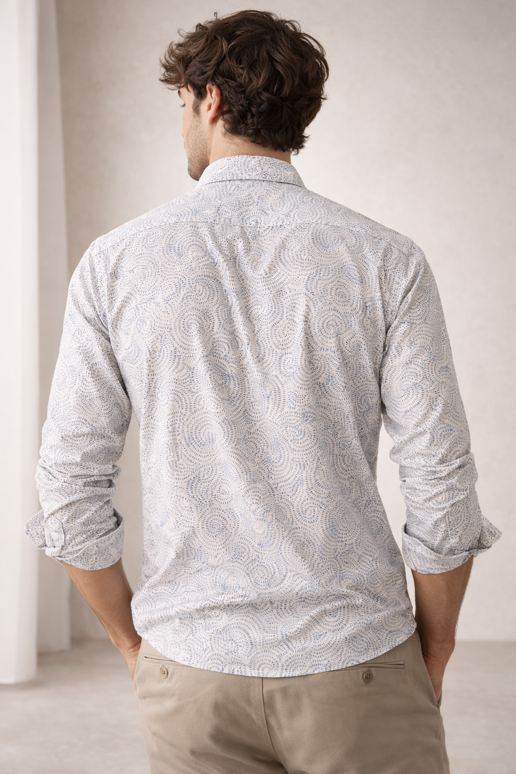 Men’s Premium Cotton Printed Casual Shirt - 26242