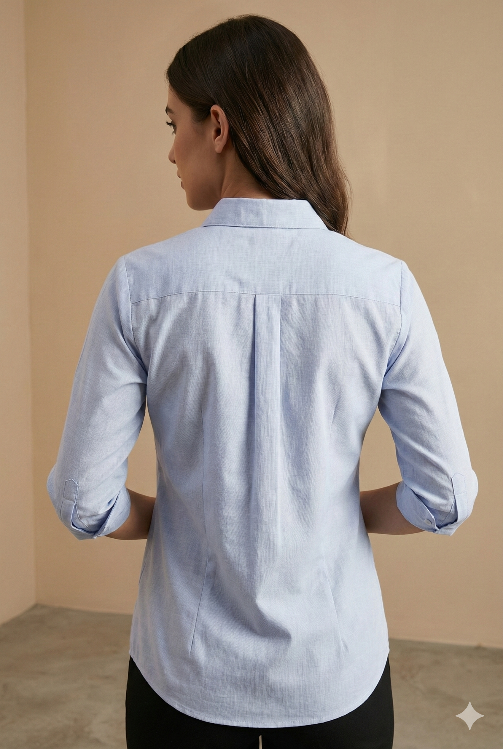 Soft blue Women’s Formal Shirt - 25518