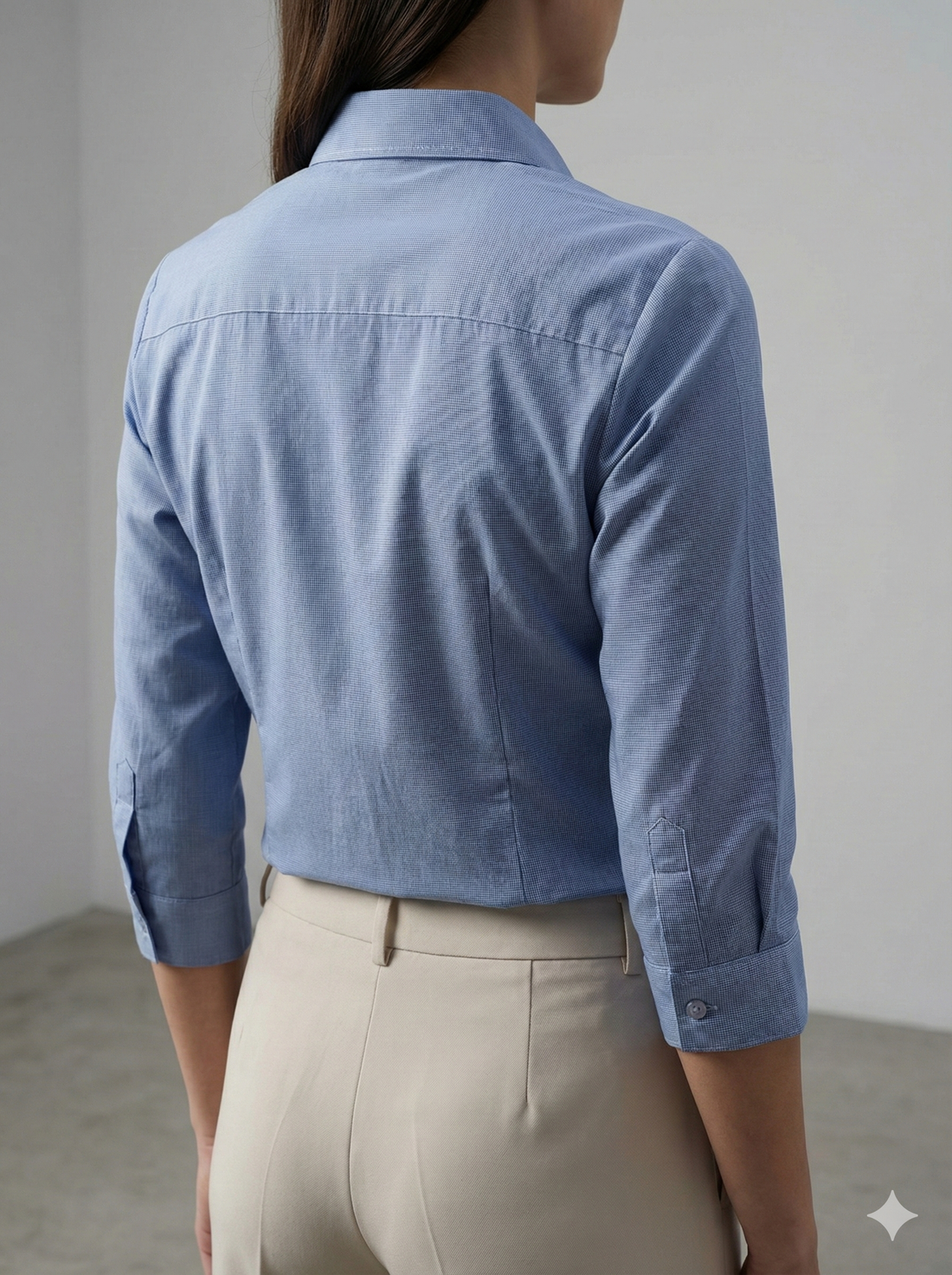 Classic Sky Blue Women’s Formal Shirt - 24397