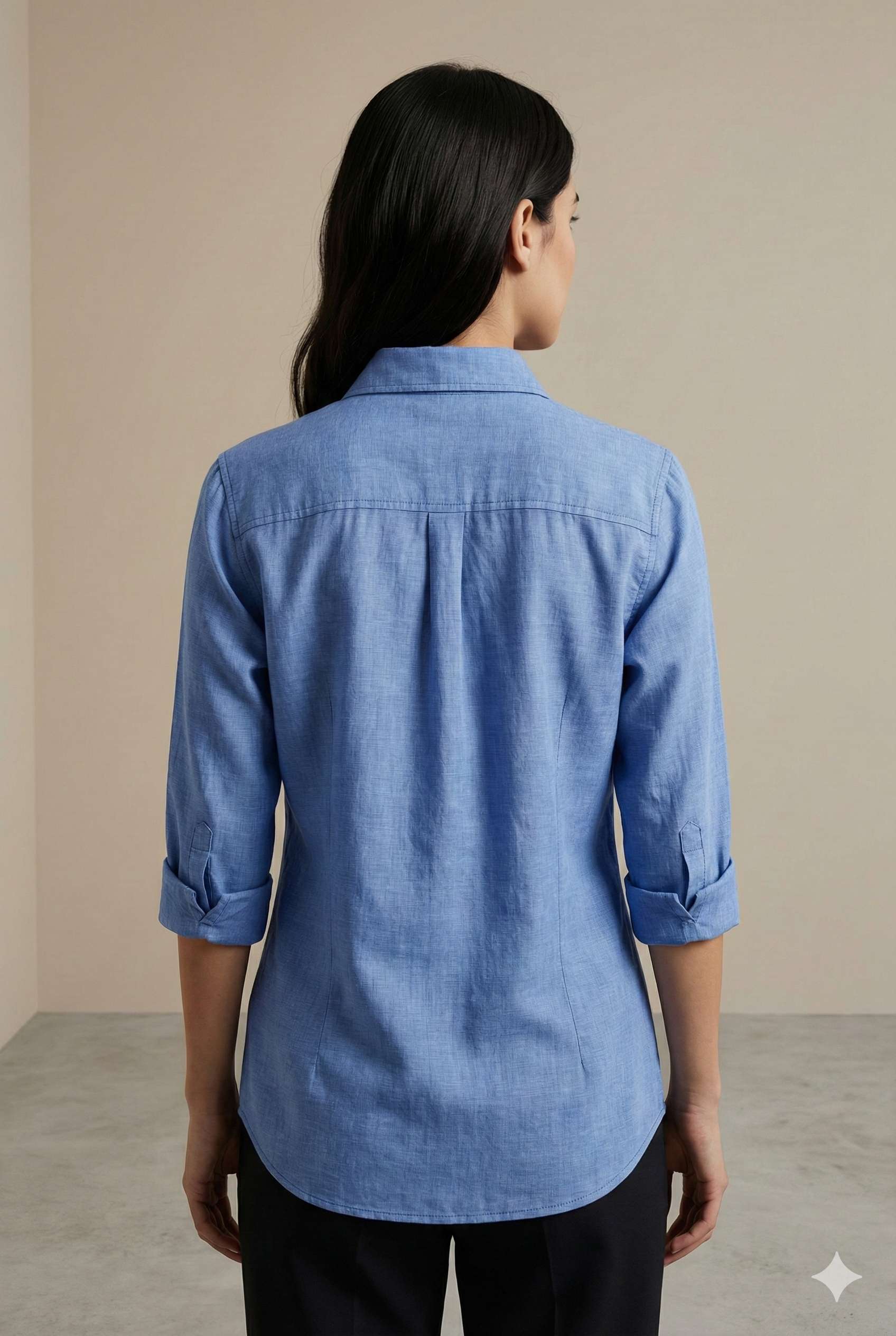 Classic Blue Women’s Formal Shirt - 24423