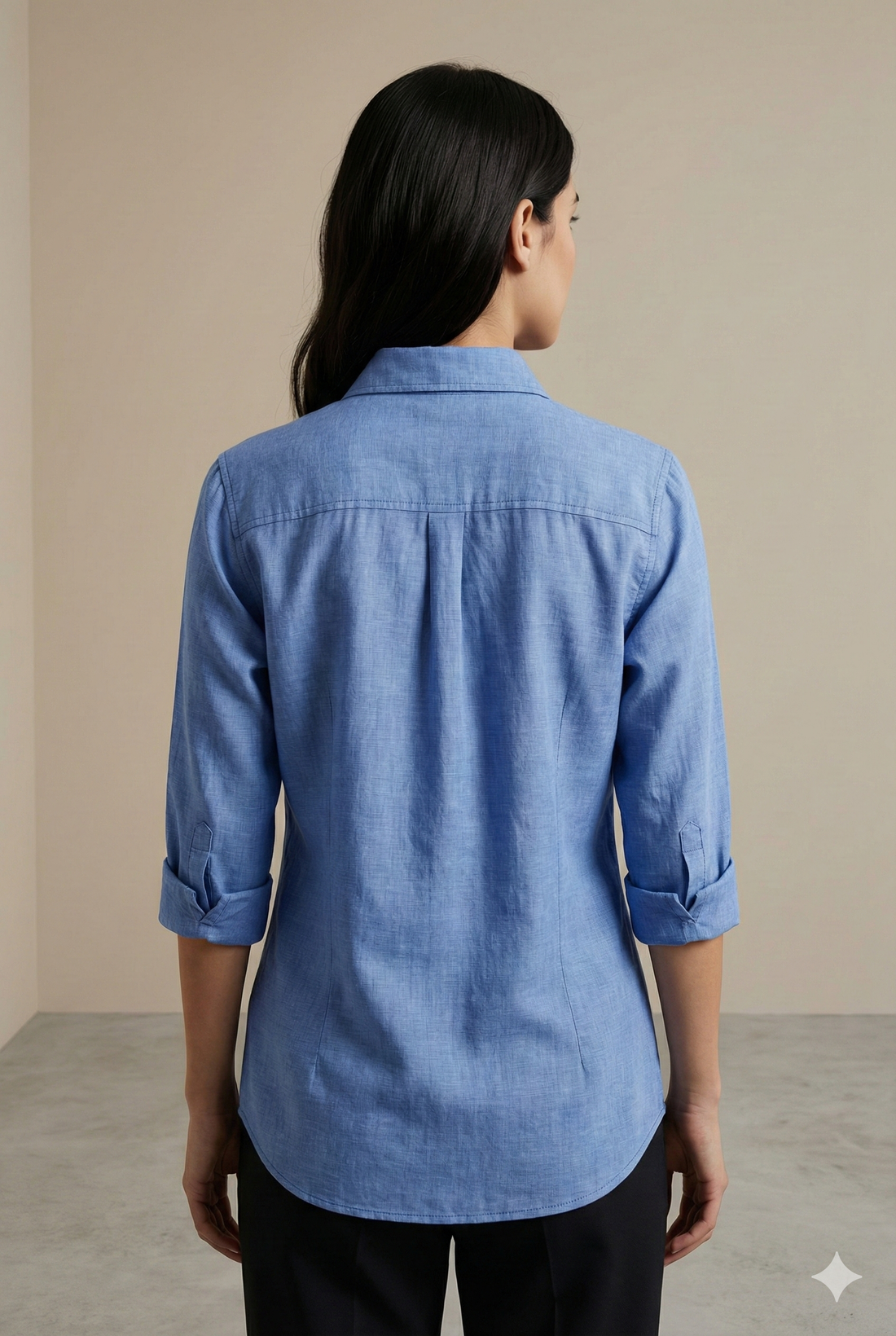 Classic Blue Women’s Formal Shirt - 24423