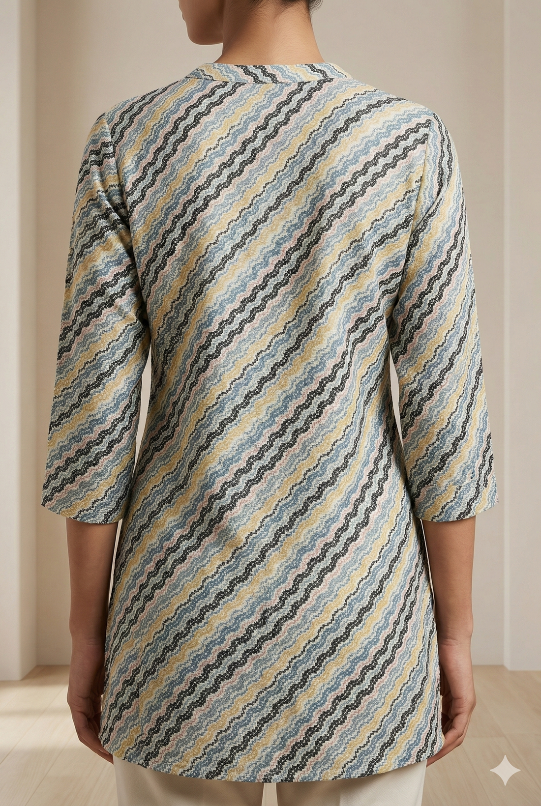 Women’s Zigzag Printed Kurti - 25246