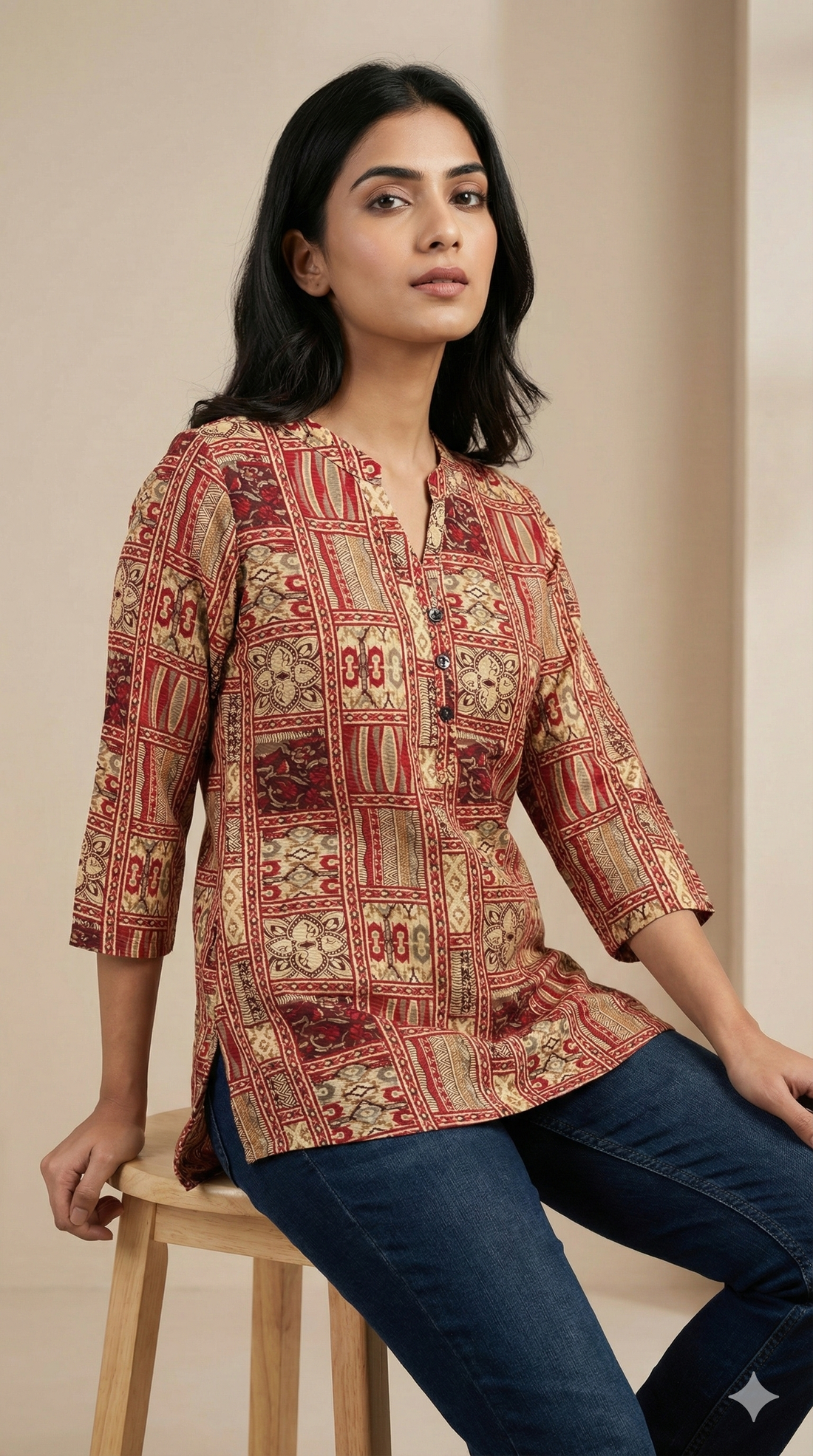 Women’s Ethnic Printed Multicolor Boho Pattern - 26062