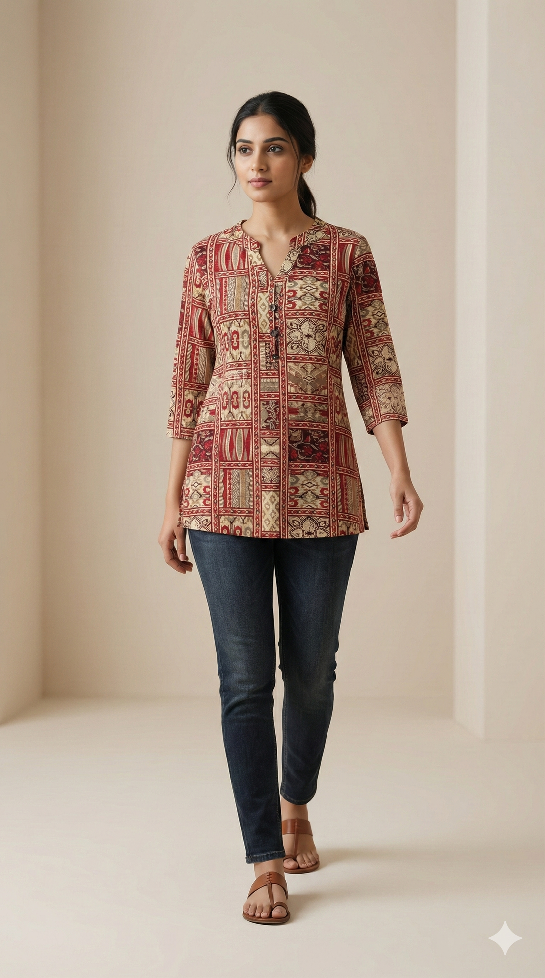 Women’s Ethnic Printed Multicolor Boho Pattern - 26062
