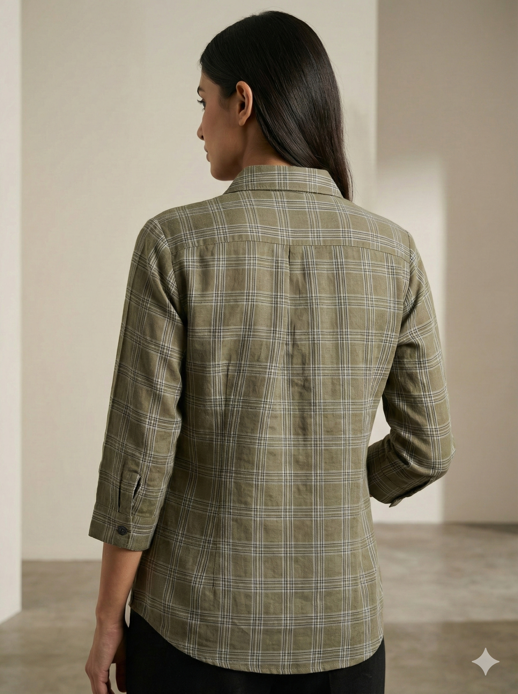 Women’s Classic Checkered Casual Shirt - 25222