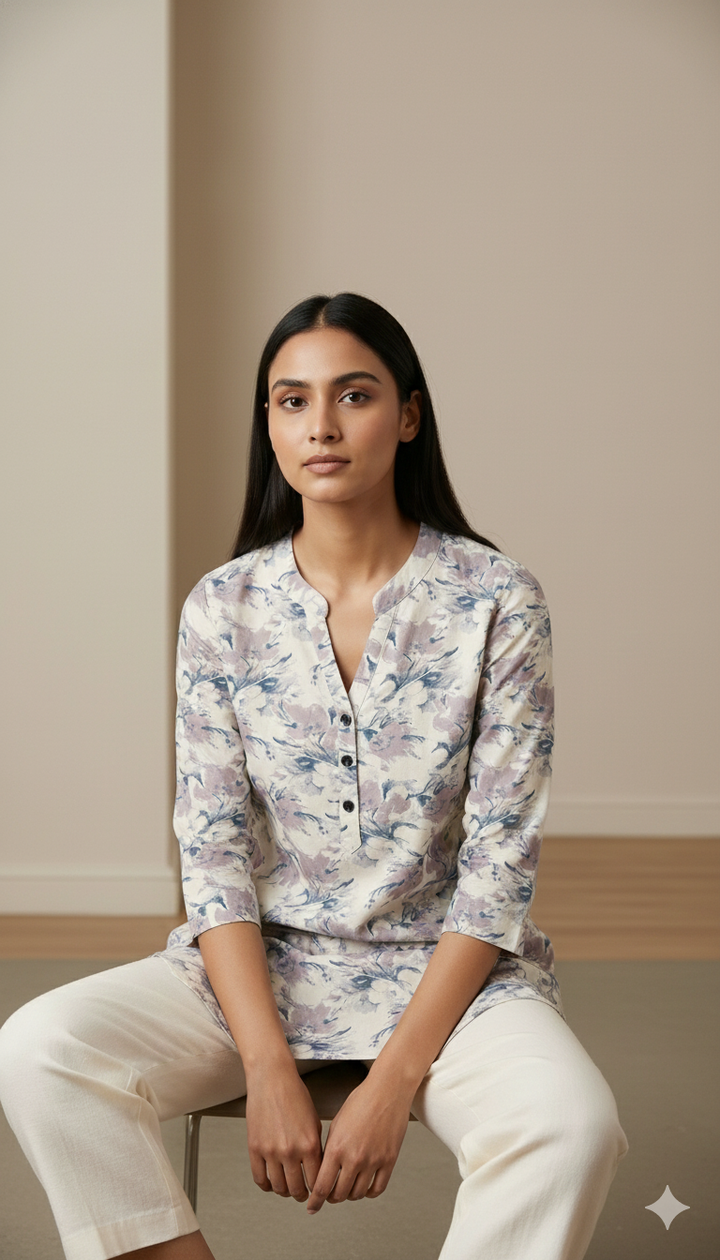 Women’s Soft Floral Printed- 26201