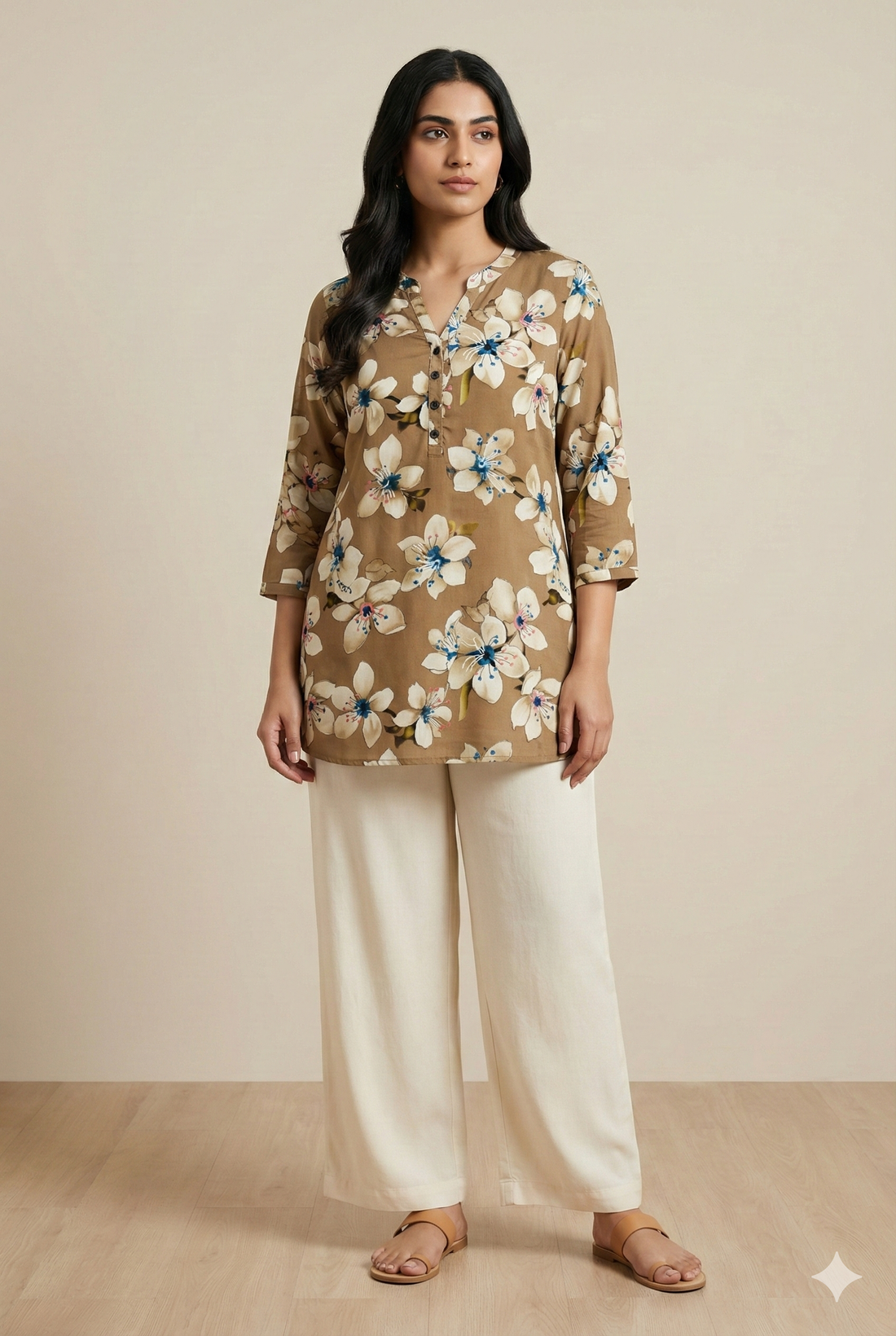 Women's Floral Printed Kurti - 26174