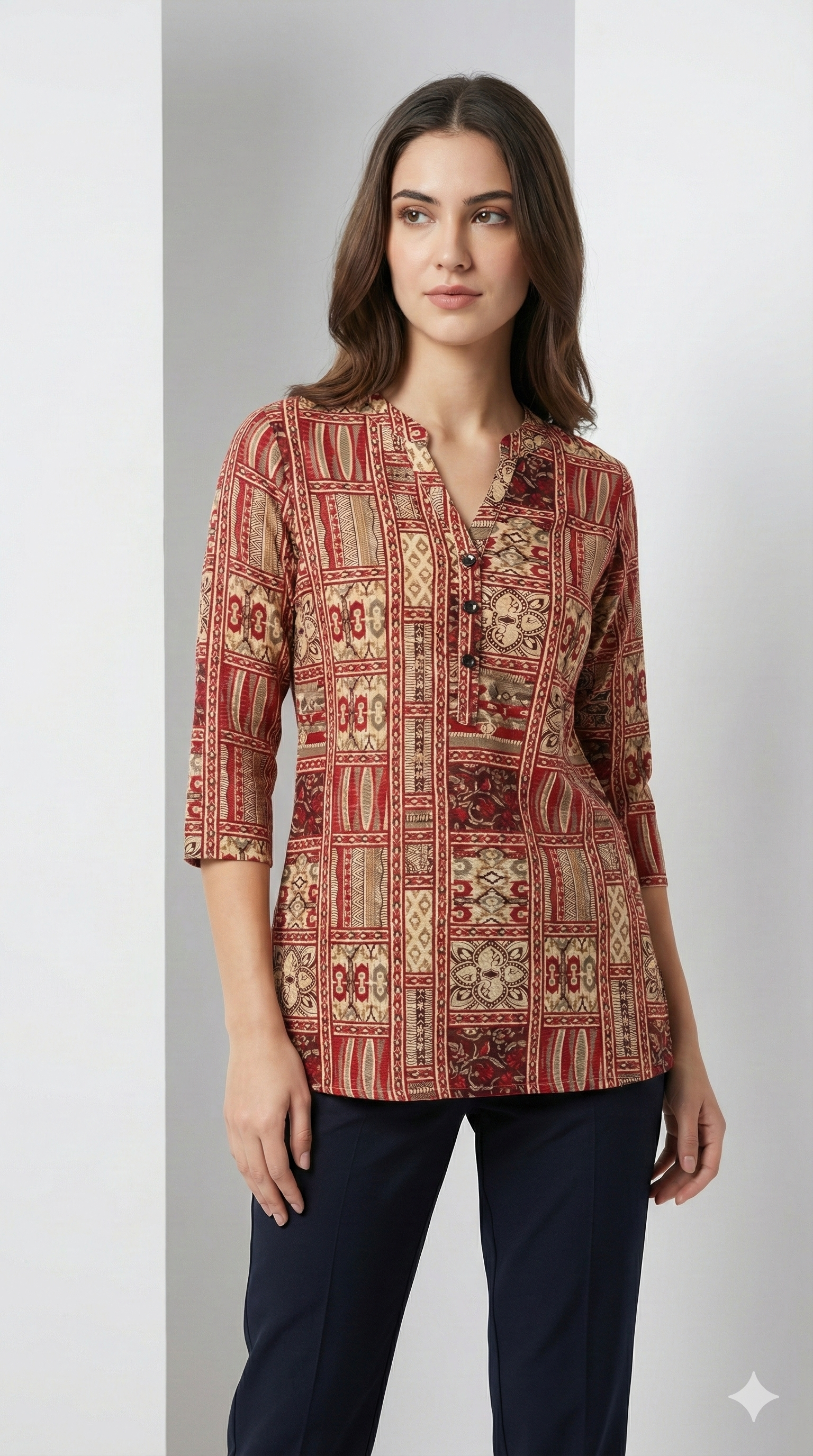 Women’s Ethnic Printed Multicolor Boho Pattern - 26062