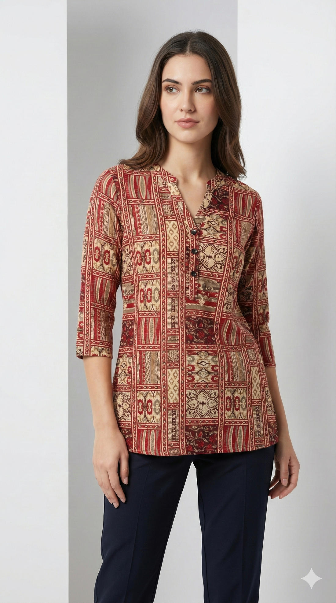 Women’s Ethnic Printed Multicolor Boho Pattern - 26062