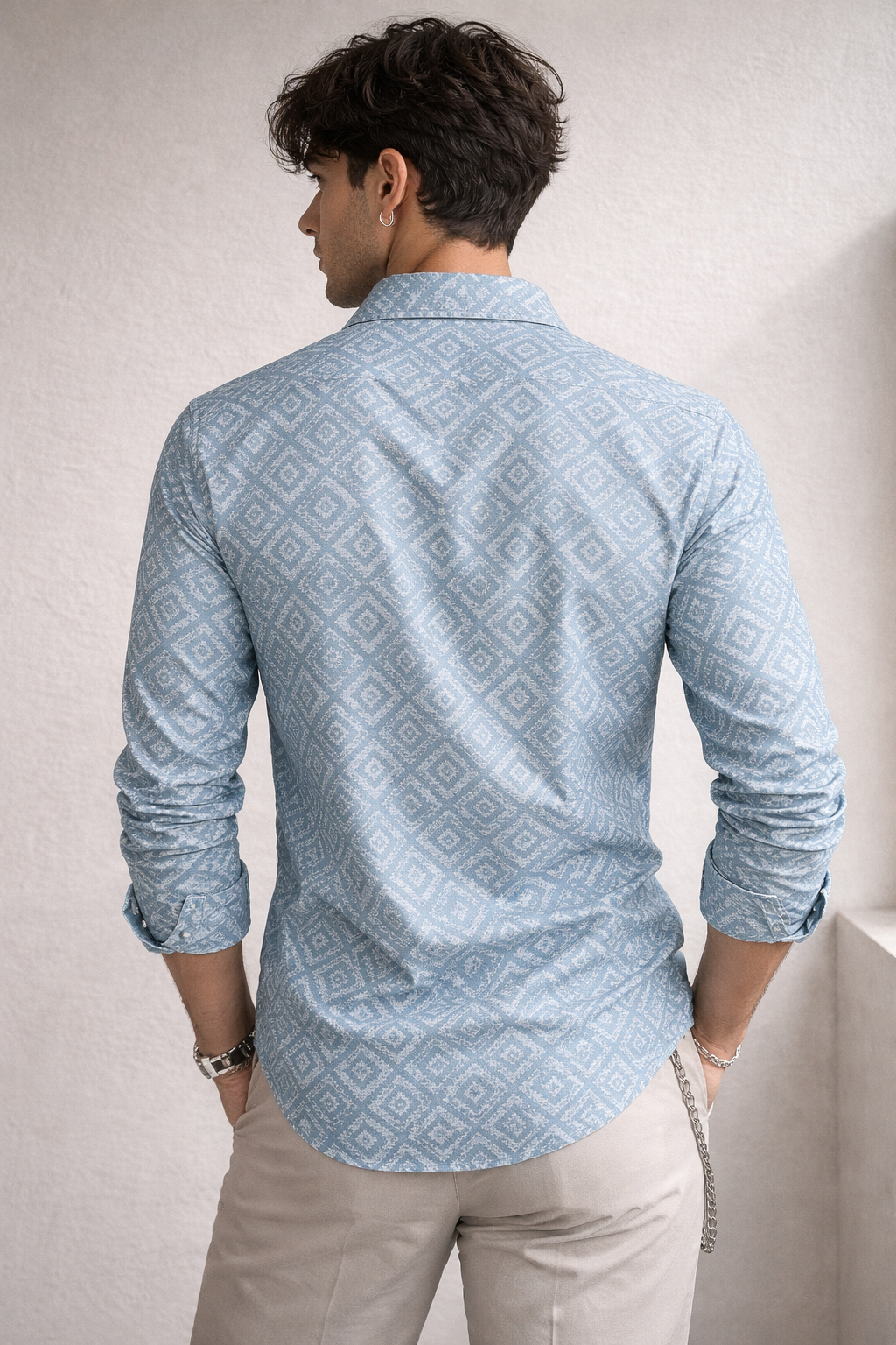 Men’s Premium Cotton Printed Shirt - 26241