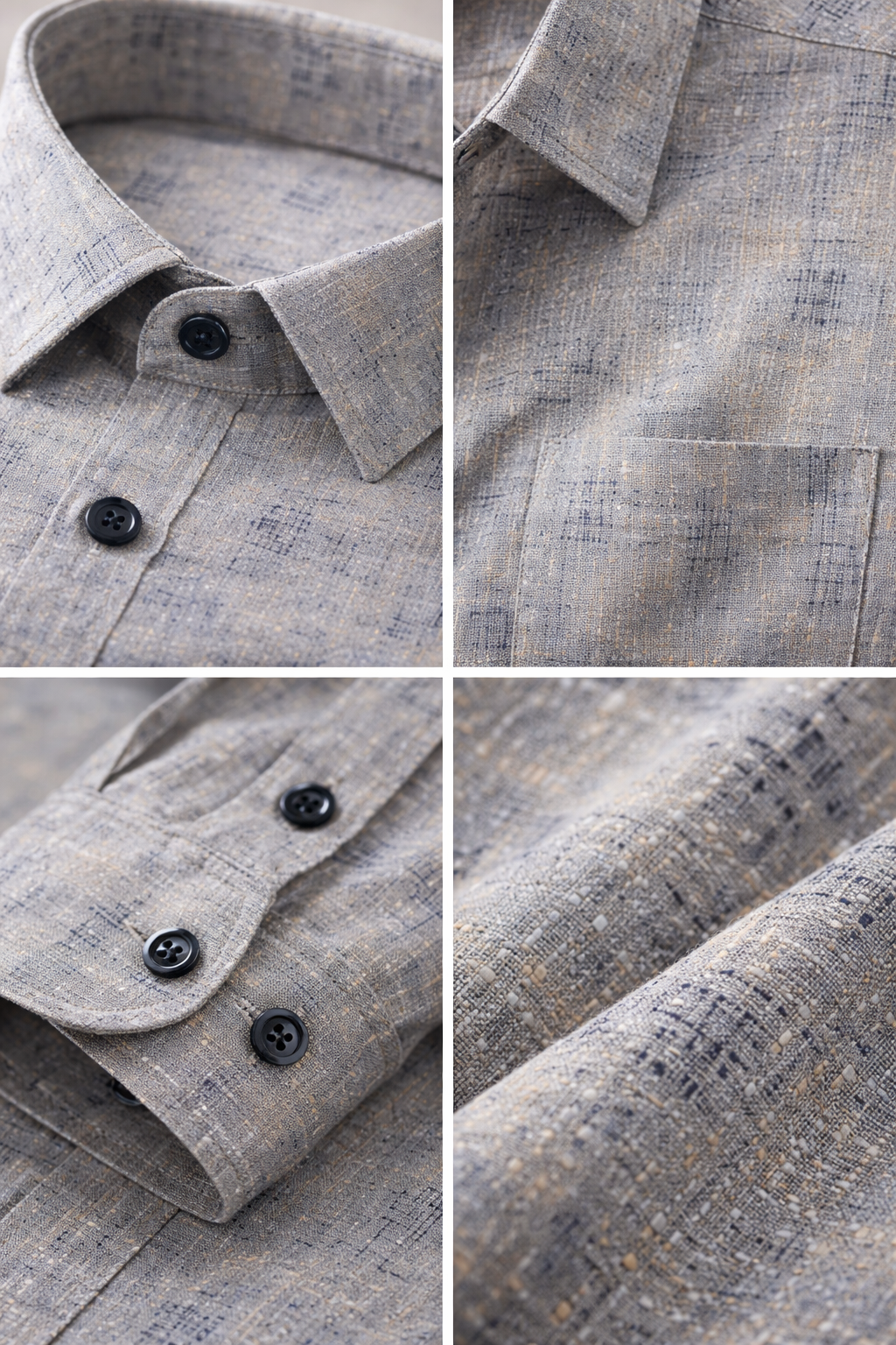 Men’s Premium Textured Printed Formal Shirt - 25597