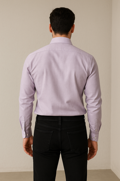Men’s Premium Soft Lilac Formal Shirt - 19